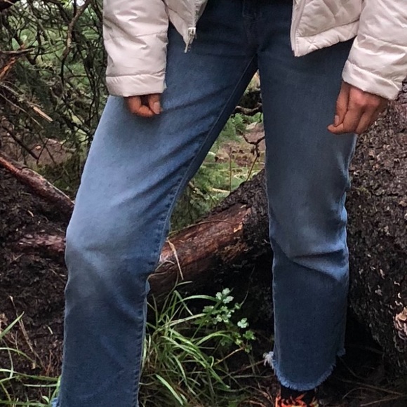 Cutoff straight leg jeans - Picture 3 of 3